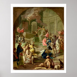 Affiches La vision de saint Benoît, vers 1760