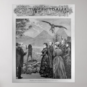 Affiches La visite de la Reine à la cour australienne du