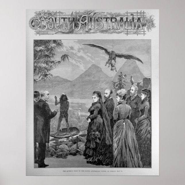 Affiches La visite de la reine à la Cour d'Australie du Sud (Devant)