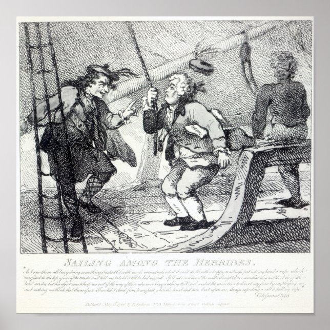 Affiches La voile parmi les Hébrides (Devant)