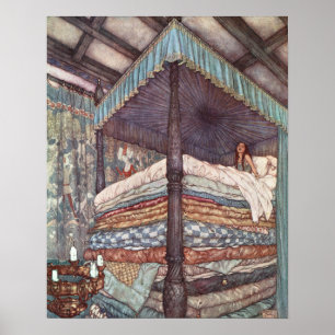 Affiches La vraie princesse par Edmund Dulac