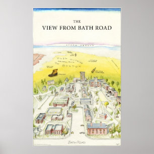Affiches La vue de la route de Bath