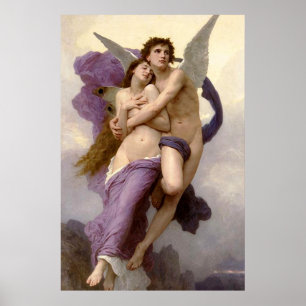 Affiches L'abduction de la psyché par Bouguereau