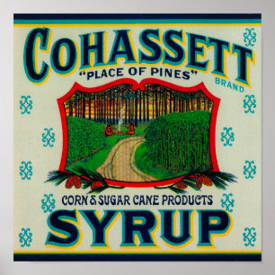 Affiches Label de sirop Cohassett Cairo, GA