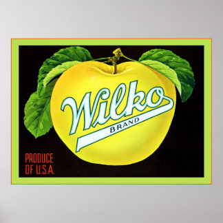 Affiches Lable vintage Fruit