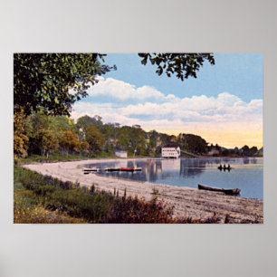 Affiches Lac 1915 flint de Valparaiso Indiana