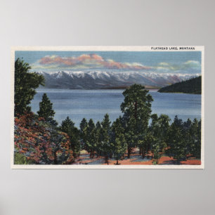 Affiches Lac à tête plate, Montana