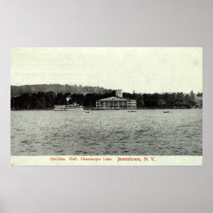 Affiches Lac Chautauqua, cru 1909 de Jamestown NY