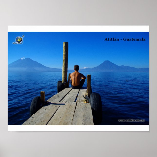 Affiches Lac d'Atitlan (Devant)