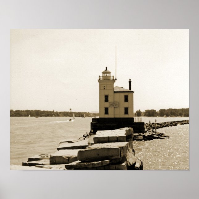 Affiches Lac Erie Lighthouse (Devant)