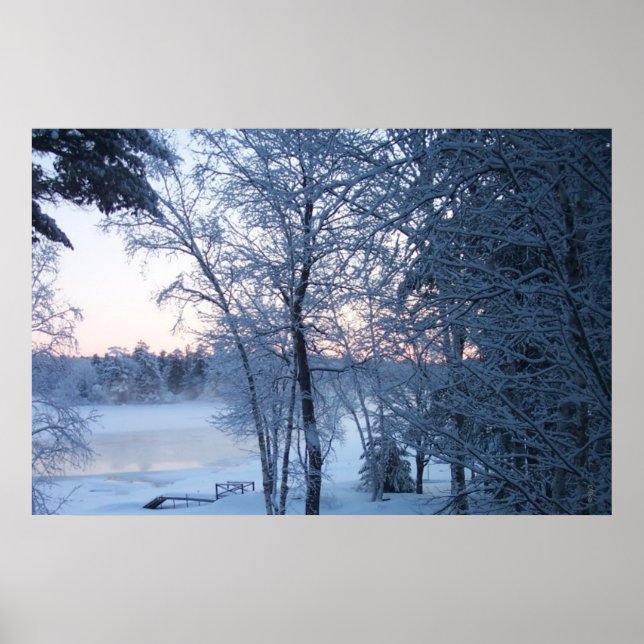 Affiches Lac gelé dans le temps (Devant)