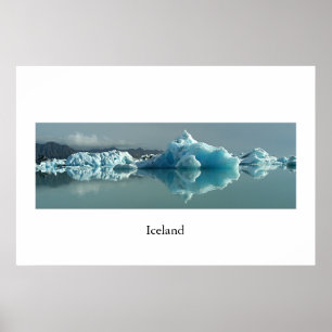 Affiches Lac Glacier Islande