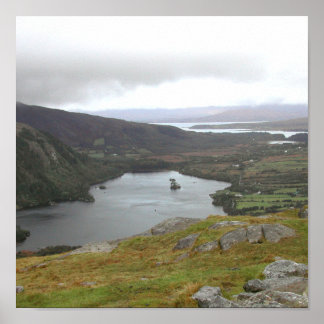 Affiches Lac Glanmore de Healy Pass Irlande.