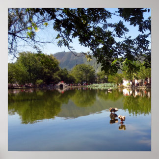 Affiches Lac miroir Placid