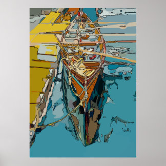 Affiches Lac Skiff, abstrait