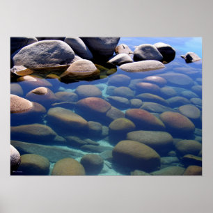 Affiches Lac Tahoe Hiver Eau continue 2