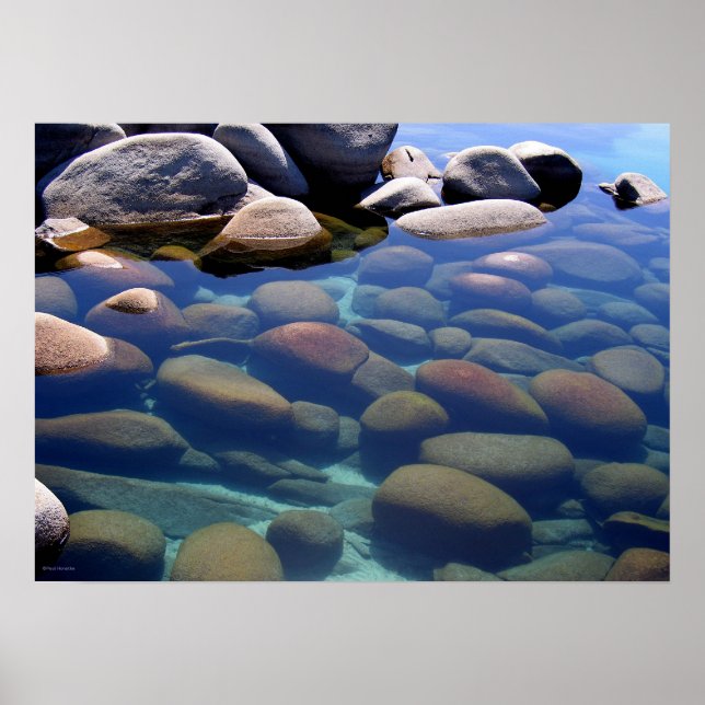 Affiches Lac Tahoe Hiver Eau continue 2 (Devant)