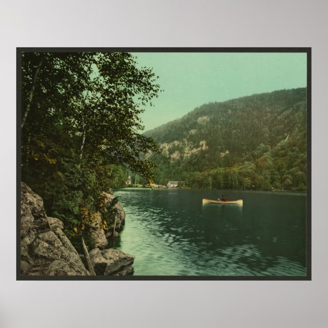 Affiches Lac Upper Cascade, Monts Adirondack (Devant)