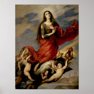 Affiches L'acceptation de Mary Magdalene, 1636