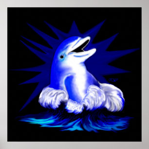 Affiches Lachender Delfin