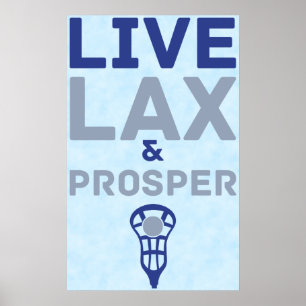 Affiches Lacrosse Live LAX et Prosper Art