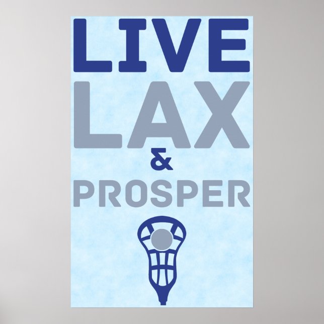 Affiches Lacrosse Live LAX et Prosper Art (Devant)