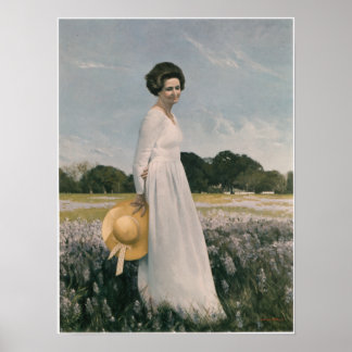 Affiches Lady Bird Johnson - Aaron Shikler (1978)