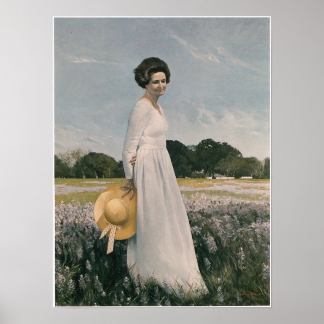 Affiches Lady Bird Johnson - Aaron Shikler (1978) (Devant)