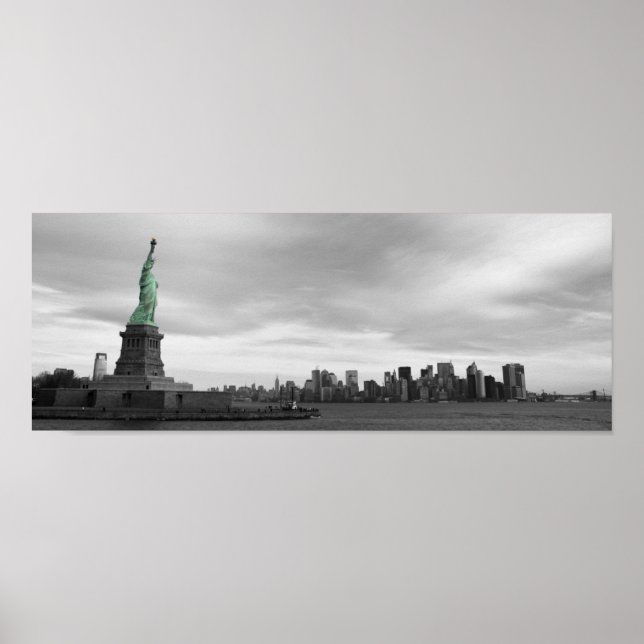Affiches Lady Liberty et NY skyline (Devant)