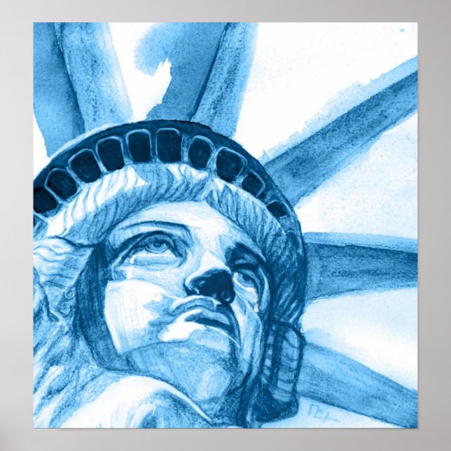 Affiches Lady Liberty larmes (Devant)