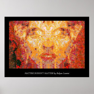 Affiches L'AFFAIRE N'A PAS D'IMPORTANCE Masque fractal en r