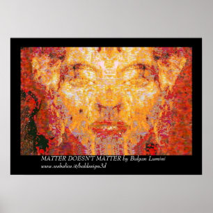 Affiches L'AFFAIRE N'A PAS D'IMPORTANCE Masque fractal en r
