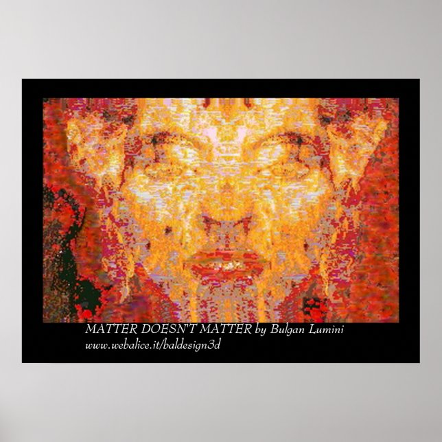 Affiches L'AFFAIRE N'A PAS D'IMPORTANCE Masque fractal en r (Devant)