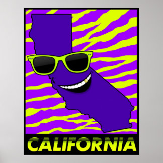 Affiches L'affiche de l'état de Californie