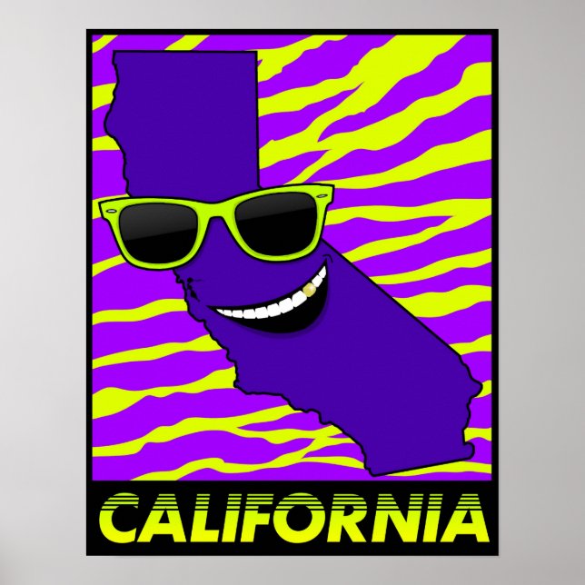 Affiches L'affiche de l'état de Californie (Devant)