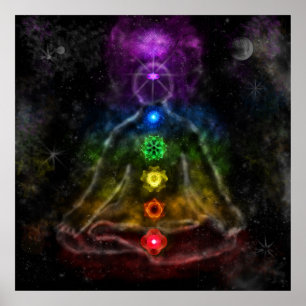 Affiches L'affiche de six Chakra