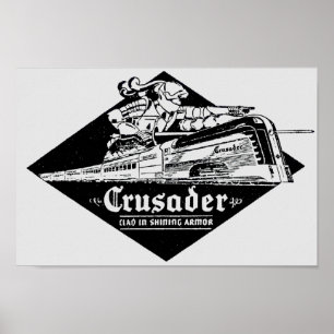 Affiches L'affiche de Streamliner de croisé de chemin de