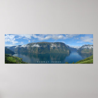 Affiches L'affiche des fjords norvégiens