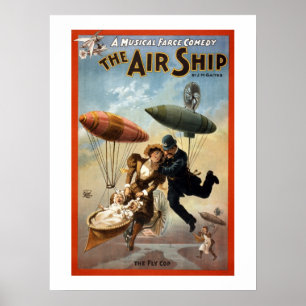 Affiches L'affiche du Théâtre Vintage Airship.