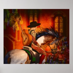 Affiches L'affiche espagnole de chanteur de 14,95