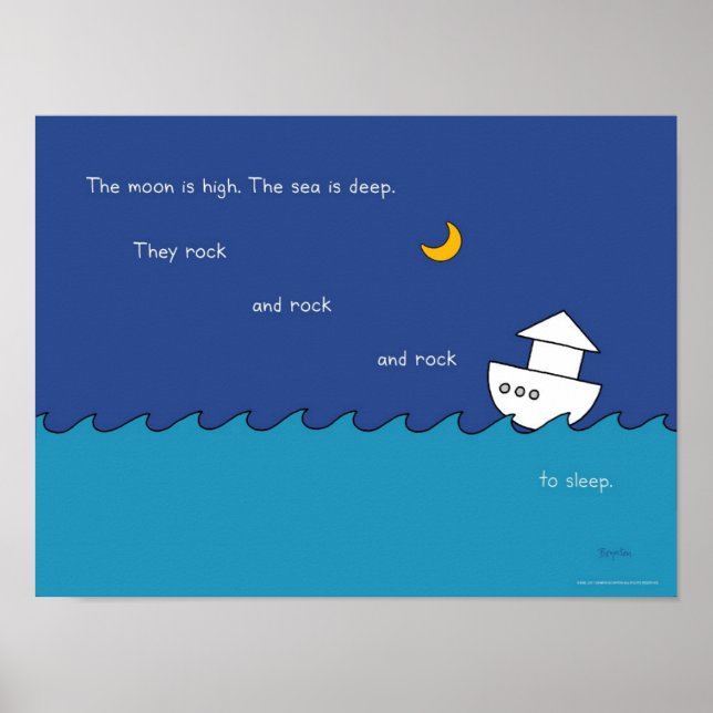 Affiches L'affiche LA LUNE EST HAUTE de Sandra Boynton (Devant)