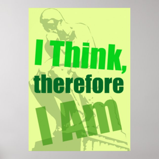 Affiches L'affiche penseur (Devant)