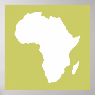 Affiches L'Afrique audacieuse kaki