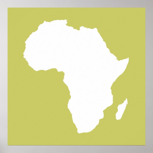 Affiches L'Afrique audacieuse kaki (Devant)