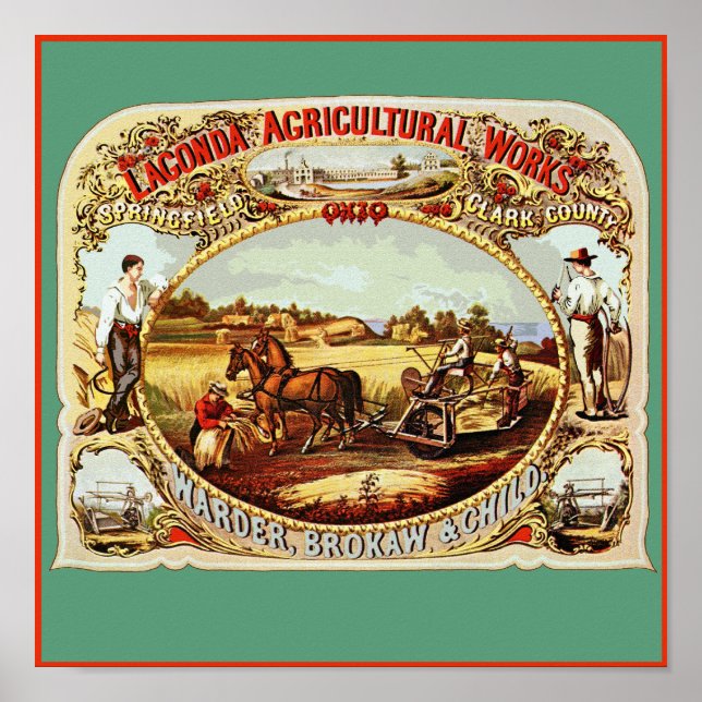 Affiches Lagonda Agriculture Works (Devant)