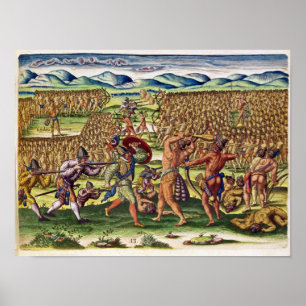 Affiches L'aide française les Indiens dans la bataille