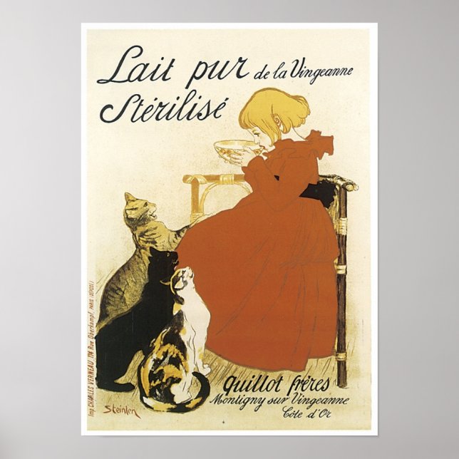 Affiches Lait pur de la Vingeanne Sterilize Ad - Enfant ave (Devant)