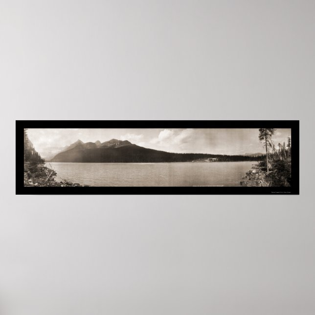 Affiches Lake Louise Alberta Photo 1907 (Devant)