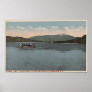 Affiches Lake Placid, NY - vue de vapeur Doris