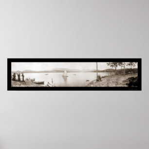 Affiches Lake Toxaway NC Boats Photo 1911